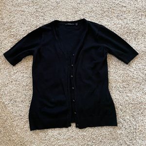 Women’s black button up sweater